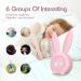 Buy MIIKUU Cute Rabbit Digital Alarm Clock for Kids | Creative Bedside Lamp & Snooze Function | Perfect for Girls & Boys - Pink A-Rosa - Buy Online on GoSupps.com