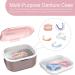 Argomax Pink Dentistry Prosthesis Box - Durable Denture Case with Sieve for Cleaning & Storage | Transparent Design - Buy Online on GoSupps.com