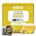 HANDPICK Lemon Ginger Tea Bags (100 Count) 100% Pure Ingredients - Lemongrass Licorice Lemon Ginger | Round Herbal Tea Bags | Brew Hot/Kombucha Tea or Cold Brew Lemon Ginger Tea 100 Count (Pack of 1)