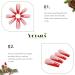 Vatocu Christmas False Nails - Long Xmas Press on Nails with Snowflakes Glitter - 24pcs Ballerina Acrylic Stick on Nails for Women and Girls - Buy Online on GoSupps.com