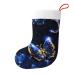 Ffexs Blue Butterfly New Year Christmas Socks Velvet Christmas Socks One Size Blue Butterfly Blue Butterfly