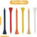 Jawflew Golf Tees - 50 Pack of 3.3 Tall Natural Wood Tees to Reduce Side Spin and Friction - Buy Online on GoSupps.com