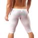 MIZOK Men's Mesh Yoga Capris Swimsuit - Small White | Fitness & Beachwear - Buy Online on GoSupps.com