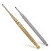 2 pieces of acupressure pen smoothness Recordable battery press steels acupuncture pen stainless steel double head acupuncture pen for ear therapy sets (copper silver)