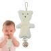 Virtcoy Plush Pacifier Clip & Strap - Bear Toy Holder for Babies | Travel-Friendly Beige Baby Accessories - Buy Online on GoSupps.com