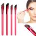 4Pcs 4D Hair Stroke Brow Stamp Brush,Multi Function Eyebrow Brush,square eyebrow makeup brush,Professional Eyebrow Brush,Be Applicable to Filling Eyebrows and Concealer(large and Small)