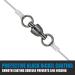 Dr.Fish Ball Bearing Swivels - Saltwater Fishing Tackle - Heavy Duty Black Nickel - 20 Pack #4-200LB - Buy Online on GoSupps.com
