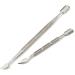 Best Cuticle Pusher and Spoon Nail Cleaner Set   Professional Stainless Steel Cuticle Remover Kit  Cutter and Trimmer Manicure and Pedicure Tools   for Fingernail and Toenails Stainless Steel -2