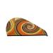 Hair Towel Wrap Hair Drying Towel with Button Towel Turban Head Towel to Dry Hair Quickly (Colorful Swirl)