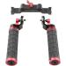 CAMVATE Rubber Handle Grip Shoulder Mount Rig for DSLR - Red (M6 Thread 31.8mm) | 1472 - Buy Online on GoSupps.com