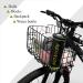 Metal Bike Basket for Adult Bikes - Front Handlebar & Rear - Foldable Pannier Carry Case - Buy Online on GoSupps.com