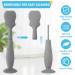 4 Pack Soft Silicone Baby Diaper Cream Spatula Applicator Set - Mini Rash Cream Brush for Newborns (White Gray) - Buy Online on GoSupps.com