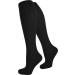 normani 2 pairs of compression stockings for women and men - travel knee highs with support function hand-linked lace 47-50 black