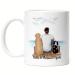 Kiddle-Design Dog Dad Mug Personalized Dog Owner Gift Dog Lover Dogs Dog Dad Dog Fan Dog Motif Pet White