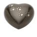 Urns UK Pet Cremation Memorial Heart Urn Hertford Pewter 5" Black