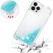 Tivenfezk Nadoli Glitzer Treisand Shell for iPhone 15 Pro Max - Shockproof Silicone & Transparent TPU Quicksand Case - White Blue Protective Cover - Buy Online on GoSupps.com