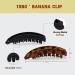 4.75 "Large banana clip for female girls cute clip for fine to thick hair Big hair claw clip Girl claw clip Big claw clip for hair (2 turtle and black) - Buy Online on GoSupps.com