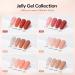 Modelones Gel Nail Polish 6 Colors Jelly Gel Polish Transparent Sheer Nude Neutral Nail Polish Soak Off UV Gel Nail Kit DIY Nail Art Salon Manicure Gifts for Women Girls Jelly Nude - Buy Online on GoSupps.com