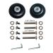 YongXuan Mute Wear-Resistant Luggage Suitcase Replacement Wheels Kit Inline Outdoor Skate Replacement Wheels (64mm  24mm)