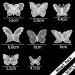 30 PCS White Lace Butterfly Embroidery Applique Iron On Patch for Wedding Dress DIY Craft - Buy Online on GoSupps.com
