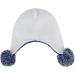 KAKU NANU Toddler Winter Hat with Double Pom Pom | Earflap Beanie for Boys and Girls 2-4 Years | Fleece Lined | Blue-Grey - Buy Online on GoSupps.com