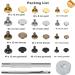 EuTengHao 484Pcs Leather Rivets Kit with Punch Pliers - 3 Sizes Double Cap Metal Studs for Leather Craft - Gold Silver Bronze Gunmetal - Repair and Decorate with Ease - Buy Online on GoSupps.com