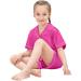 SWOMOG Kids Satin Pyjamas Set | 2 Piece Lounge Set | Short Sleeve Silk Nightwear | 10-11 Years | Rose Red - Buy Online on GoSupps.com
