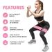 CFX Resistance Bands - Premium 3 Set Non-Slip Exercise Bands for Hips & Glutes | 3 Resistance Levels | Ideal for Home Workouts and Yoga - Green, Pink, Purple - Buy Online on GoSupps.com