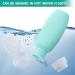 Leakage-Safe Silicone Travel Bottles Set - 4pcs 90ml Refillable Containers & Storage Bag for Easy Travel - Buy Online on GoSupps.com