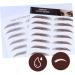 PLAFOPE 6D Hair- Eyebrows Stickers 4pcs Eyebrow Stickers 6d Hair-like Eyebrow Transfer Stickers Eyebrow Trimming 4 Stickers - Buy Online on GoSupps.com
