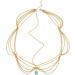 Yean Boho Turquoise Hair Chain Gold Bridal Head Chain Beach Pendant Hair Jewelry for Women and Girls - Buy Online on GoSupps.com