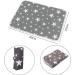 Portable Foldable Nappy Changing Mat | Waterproof Diaper Changing Pad | 35cm x 60cm | Grey Star Design - Buy Online on GoSupps.com