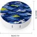 Abstract Geometric Camouflage Round Case For Contact Lens Kit Storage Box with Mirror Printed - Buy Online on GoSupps.com