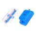 Generic Multiple Pill Splitter Quartering 1/4 1/2 Splitting Adjustable Stainless Steel Blade Pill Cutter for Small Large Pills Tablet Divider Blue