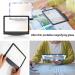 4X Large Ultra Bright LED Page Magnifier - Handheld Magnifier for Reading Seniors and Low Eyesight Person for Reading Small Fonts & Low Vision Seniors (Black) - Buy Online on GoSupps.com