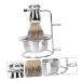 Ipetboom Beard Brush Holder & Men's Grooming Kit - Stainless Steel Shaving Stand for Mustache & Razor - Buy Online on GoSupps.com