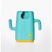 DIDOBABY - Didopoucher - Two-in-ONE Anti-Spill Holder for Baby Food Pouches and Juice Bricks - Ergonomic Handles - Baby-Proof lid - Turquoise Color