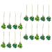 Zerodeko Shamrock Hanging Baubles 36pcs Pendant Four Leaf Ornaments Shamrock Pendants Charm Amulet