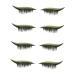 FRCOLOR 8 Pairs of Stickers for False Eyelashes Dramatic Eyelashes Green Eyeliner Pen Eye Makeup Stickers Eyelashes Stickers Double-Sided Adhesive Strips Decorate