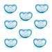 Razbaby JollyPop Baby Pacifier 3+ Months 8 Pack - Blue