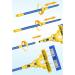 Rubber Sponge mop Foldable with Super Absorbent Sponge Head and Telescopic Handle (Brush Head 28 cm Rod 130 cm) - Buy Online on GoSupps.com