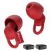 Silicone Ear Plugs for Sleep Noise Cancelling Noise Reusable Soft Comfortable Earplugs for Sleeping Noise Sensitivity & Flights -16 Ear Tips in XS/S/M/L 2 Travel Boxes - 33dB Noise Cancelling(Red)