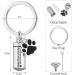Canghai Stainless Steel Dog Paw Cremation Urn Keychain - Memorial Ashes Keepsake Pendant for Pet - Cremation Jewelry for Ashes - Buy Online on GoSupps.com