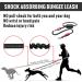Plutus Pet Hands Free Dog Lead | Dual Handle Retractable Bungee Lead | Reflective Stitches | Adjustable Waist Lead for Medium Large Dogs - Red - Buy Online on GoSupps.com