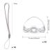 10 Transparent Pacifier Boxes with Cord - Dust-Tight Portable Pacifier Storage Container for Babies - Buy Online on GoSupps.com