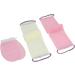 African Net Sponge African Bath Sponge Long Net Bath Sponge Nylon Body Exfoliating Net Back Scrubber with Bathing Gloves for Shower Skin Smoother (Roseate Beige) - Buy Online on GoSupps.com