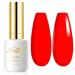 Imtiti Gel Nail Polish 1 Pcs 15ml Neon Red Color Gel Polish Soak Off Nail Art Manicure Salon DIY Nail Lamp Gel Nail Design Decoration at Home Gift for Women 0.5 Fluid Ounces