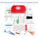 First Aid Set - Essential Hiking Outdoor Bicycle & Travel Kit | 18 Pieces in Red Bag with Bonus Emergency Whistle - Buy Online on GoSupps.com
