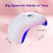 168W UV LED Nail Lamp - Professional Gel Nail Polish Dryer with Auto Sensor Compatible with All Gel Types - Buy Online on GoSupps.com