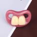 Lixbd Silicone Pacifier for Newborns | Comforter with Two Front Teeth | Nursing Toy | International Shipping Available - Buy Online on GoSupps.com